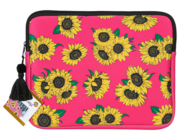 simply southern tablet case sunflowers pink