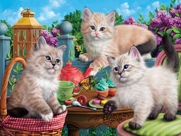 kitten tea party puzzle