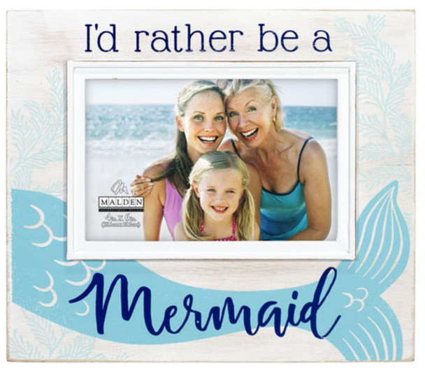 mermaid tail photo frame I'd rather Be a Mermaid