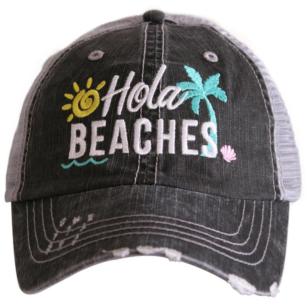 hola beaches trucker hat