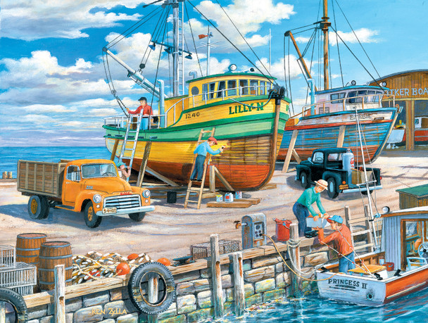 sisters of the sea shipyard puzzle fishing boats coastal puzzle