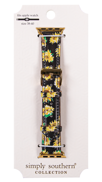 simply southern sunflower apple watch band