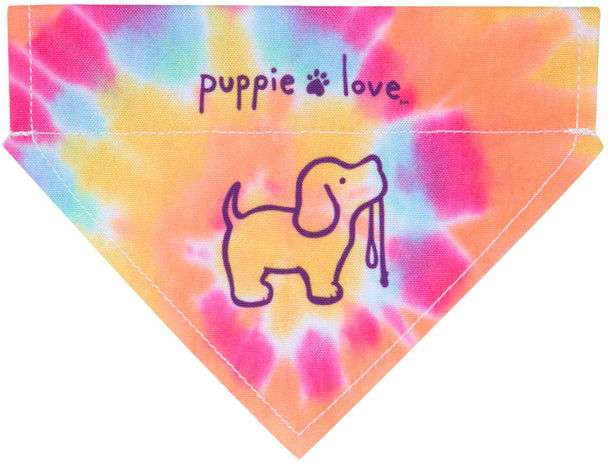 puppie love tie dye pet bandana