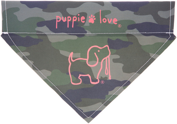 puppie love camo pet bandana