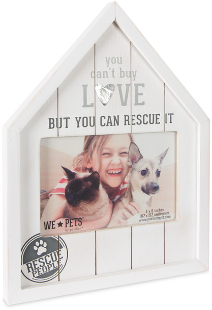 rescue love pet photo frame