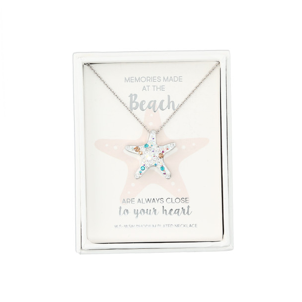 starfish crystal necklace