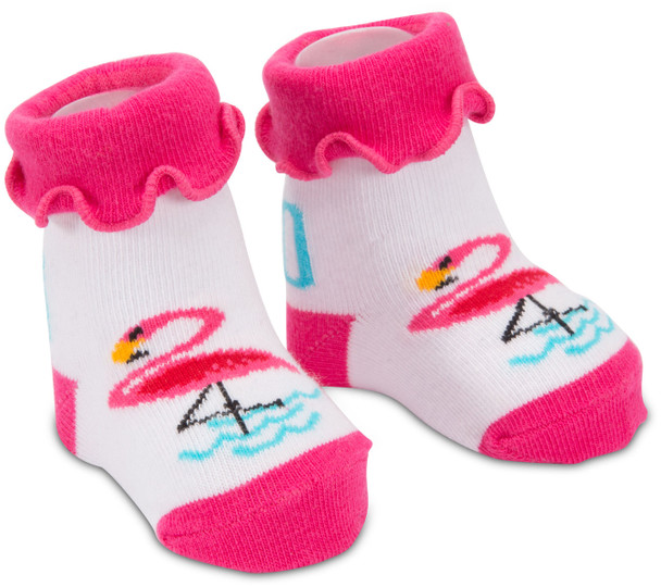 baby flamingo socks