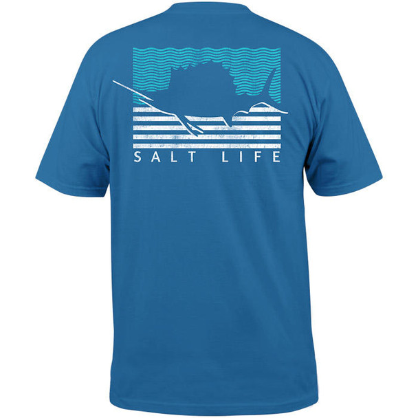 salt life sailin' flag t-shirt sailfish