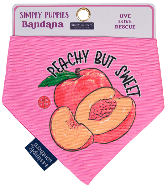 simply southern dog bandana just peachy but sweet