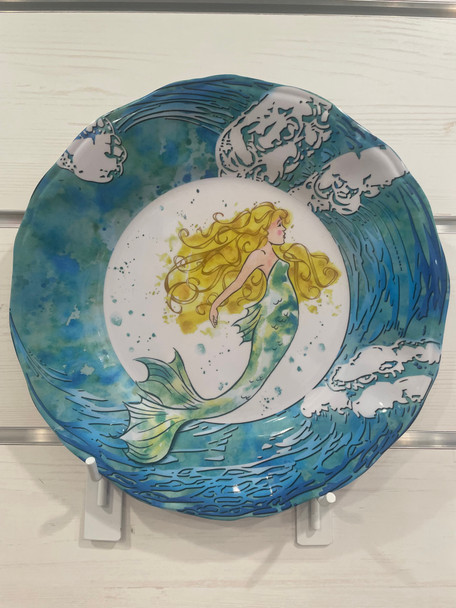 Melamine Mermaid Dinner Plate 11"