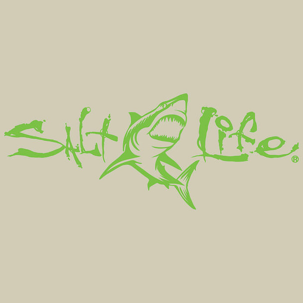 lime shark salt life vinyl decal green great white shark