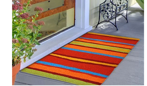 fiesta stripe washable jellybean rug