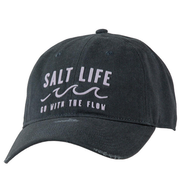 salt life distressed hat go with the flow