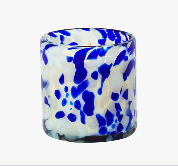 ocean breeze confetti glass candle