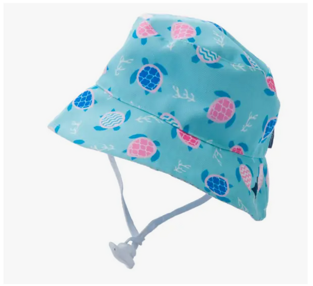 toddler sea turtle beach bucket hat preppy pelican seersucker