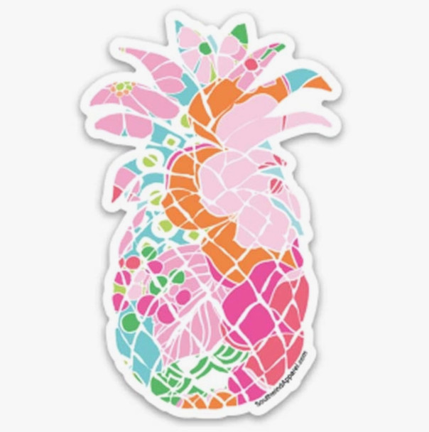 tropical pineapple vinyl decal sticker