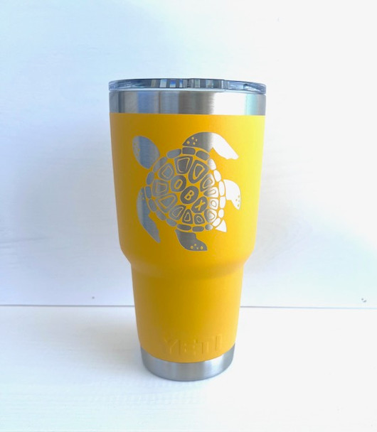 yeti alpine yellow 30oz obx sea turtle