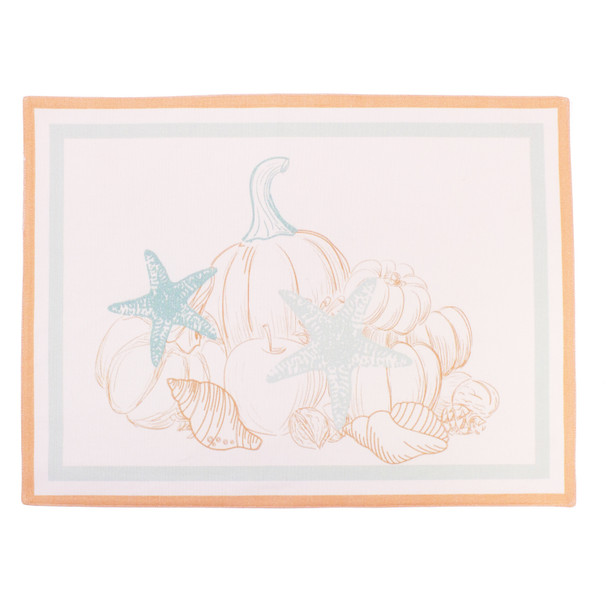 coastal fall thanksgiving give thanks starfish placemat