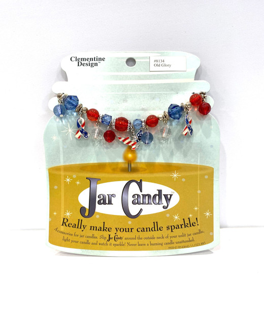 jar candy candle charm old glory patriotic