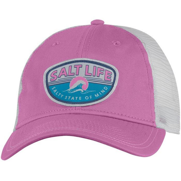 salt life hat morning wave fuchsia pink