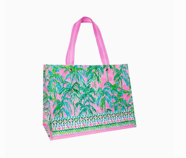 lilly pulitzer market tote suite views pink palm