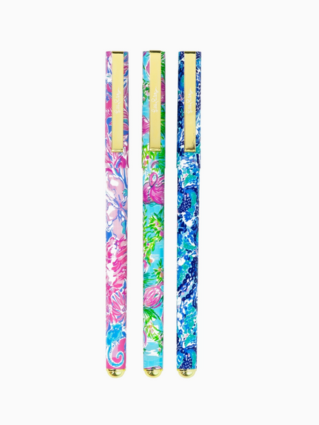 lilly pulitzer colored pen set viva la lilly