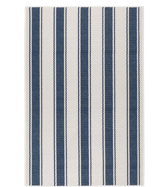 machine washable coastal rug nautical blue awning stripe dash and albert