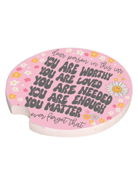 simply southern car coaster you are loved worthy needed inspirational car coaster