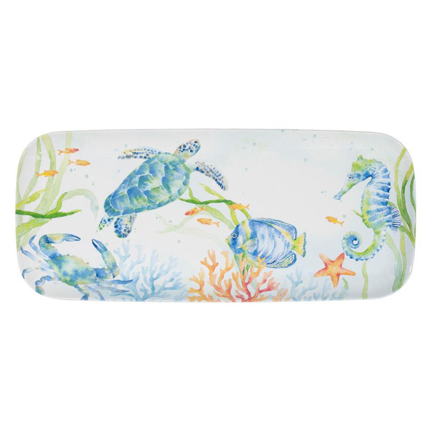 sea life rectangle melamine serving tray sea life