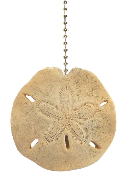 sanddollar shell fan pull beach house ceiling fan pull