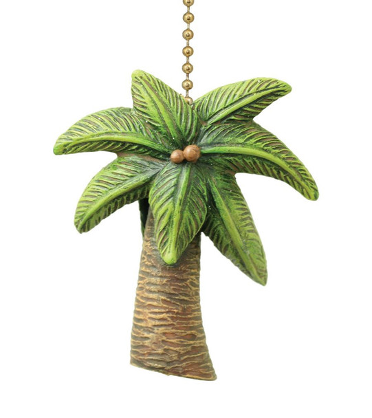 tropical ceiling fan pull palm tree