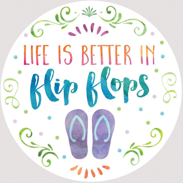 car coaster life is better in flip flops