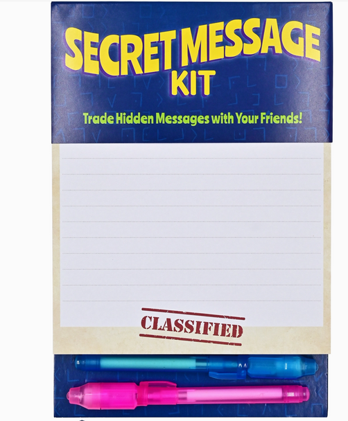 kids secret message kit stationary paper