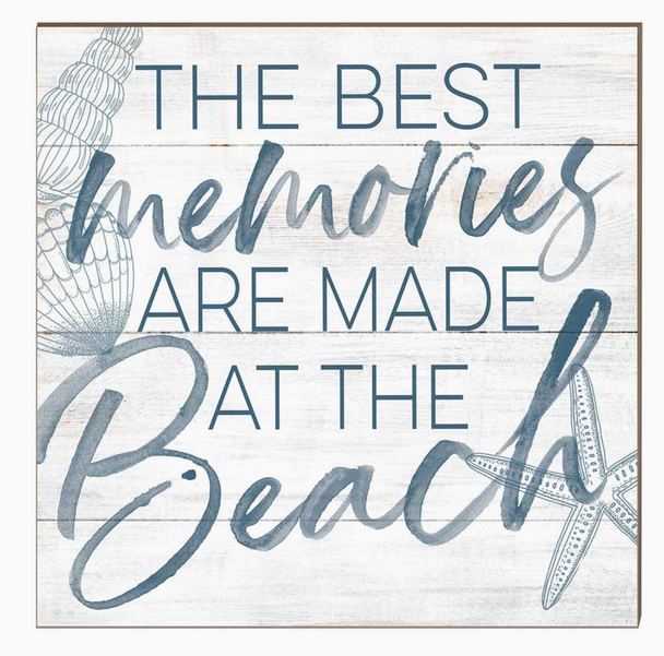 wood sign wall art the best memories are made at the beach