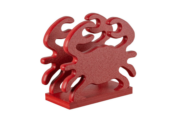 red crab polywood indoor/outdoor napkin holder