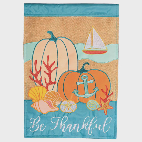 fall coastal house flag outdoor garden flag pumpkins
