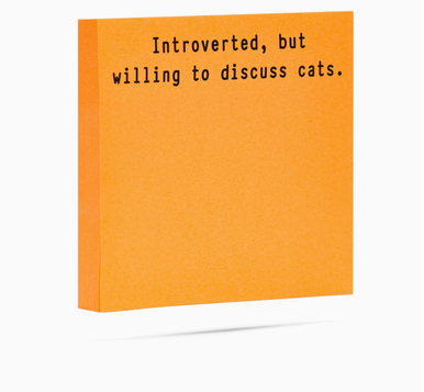 Funny Sticky Notes Introverted - Coastal Cottage