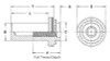 B-032-1ZI - Self-Clinching Blind Nut by PennEngineering ® (PEM ® )
