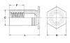 BSO-440-14ZI - Blind Threaded Standoffs  by PennEngineering ® (PEM ® )