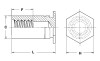 BSO4-3.5M3-14 - Blind Threaded Standoffs for Installation into Stainless Steel  by PennEngineering ® (PEM ® )