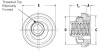 LAS-032-2MD -  Floating self-clinching, locking thread nut by PennEngineering ® (PEM ® )