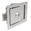 64-22-10 - Paddle Latch with Lock - Stainless Steel Brushed Finish 64-22-10 - Paddle Latch with Lock - Stainless Steel Brushed Finish