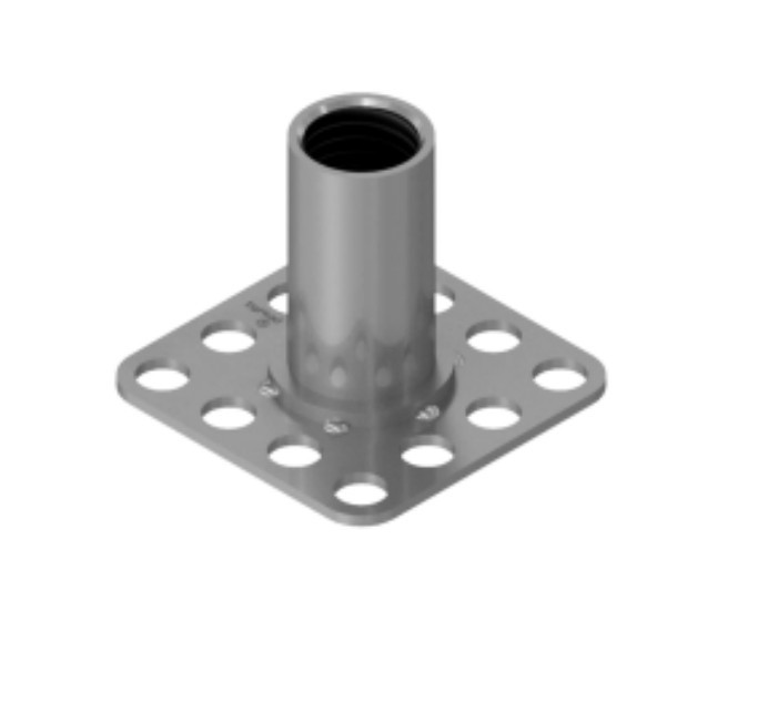 SF2/B32-M10X10 - M10 X 10MM THREADED COLLAR, SQ HD BLIND, SS, AISI 316, BN 26049