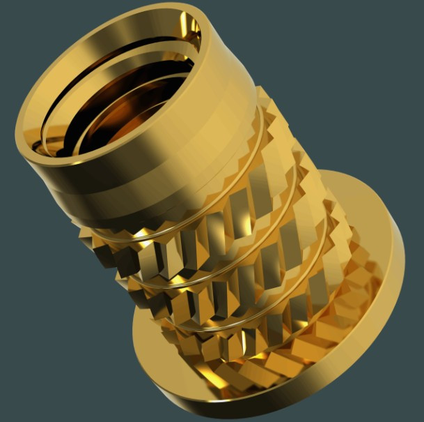 IPFB-0524 - SI SOLID BODY PRESS-IN INSERT FLANGED BRASS