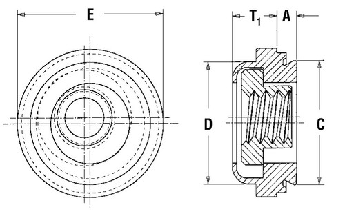 AC-440-2 -  Floating Self-Clinching Nut by PennEngineering ® (PEM ® )