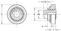 CLS-0420-0 -  Self-Clinching Nut by PennEngineering ® (PEM ® )