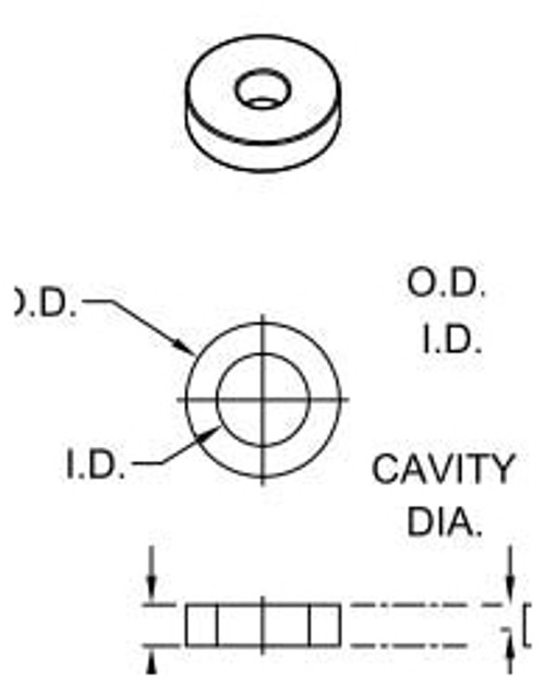 TO-10-030 - DISS-O-PADS ® PCB Spacer by BIVAR TO-10-030 - DISS-O-PADS ® PCB Spacer by BIVAR