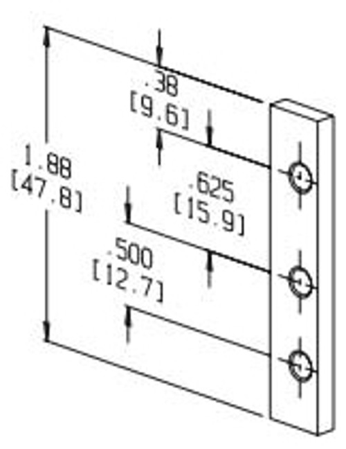 4100-0106-CE - Electronic Enclosure Slide Bar Nut by Accuride 4100-0106-CE - Electronic Enclosure Slide Bar Nut by Accuride