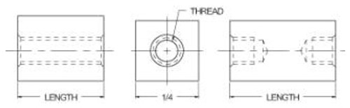 BR6961-0440-0.250-61 - Standoff by LYNTRON