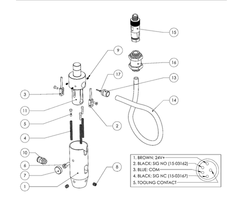 Dual Safety Sensor & Upper Tool Holder Assembly manufactured by PennEngineering under the Haeger brand.